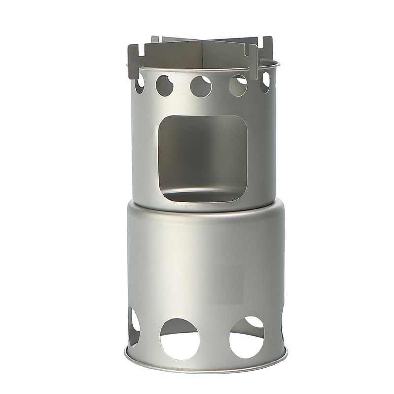 Outdoor Camping Stove Wood - Camping Kleine Titanium Houtkachel Draagbare DIY