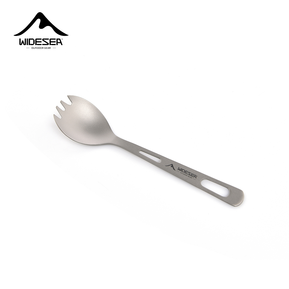 Outdoor Camping Kitchen Set - Widesea Camping Kookset Spork Titanium Lepel