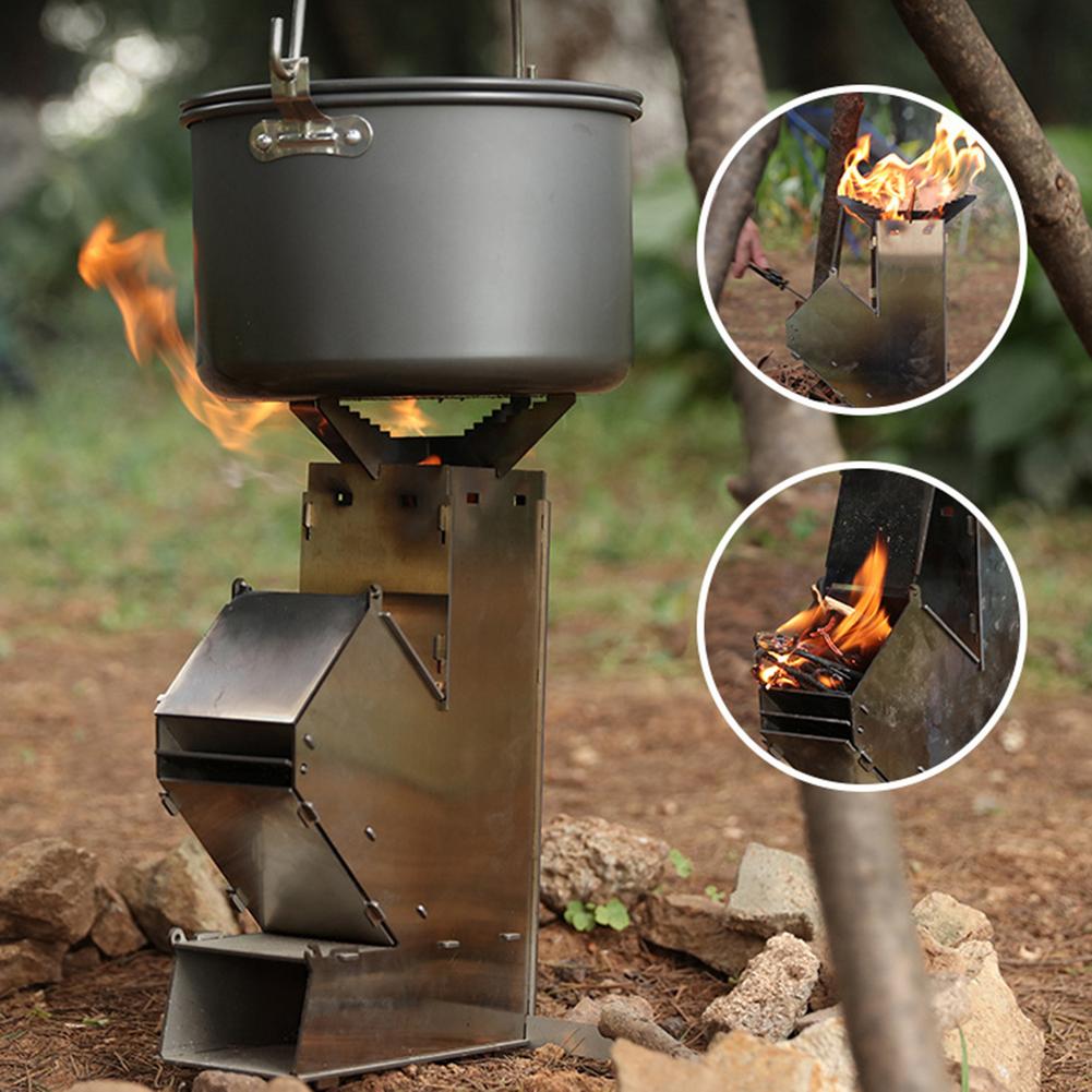 Outdoor Camping Stove Wood - Outdoor Hout Kachel Dikke Roestvrij Staal