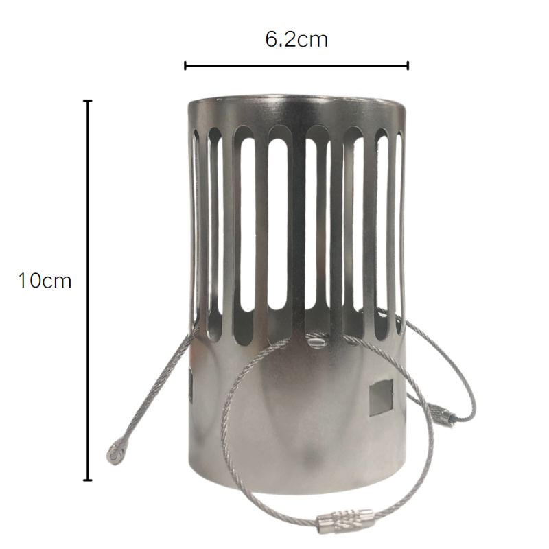 Outdoor Camping Stove Wood - Camping Houtkachel Schoorsteenkap 62mm RVS Vonkenvanger