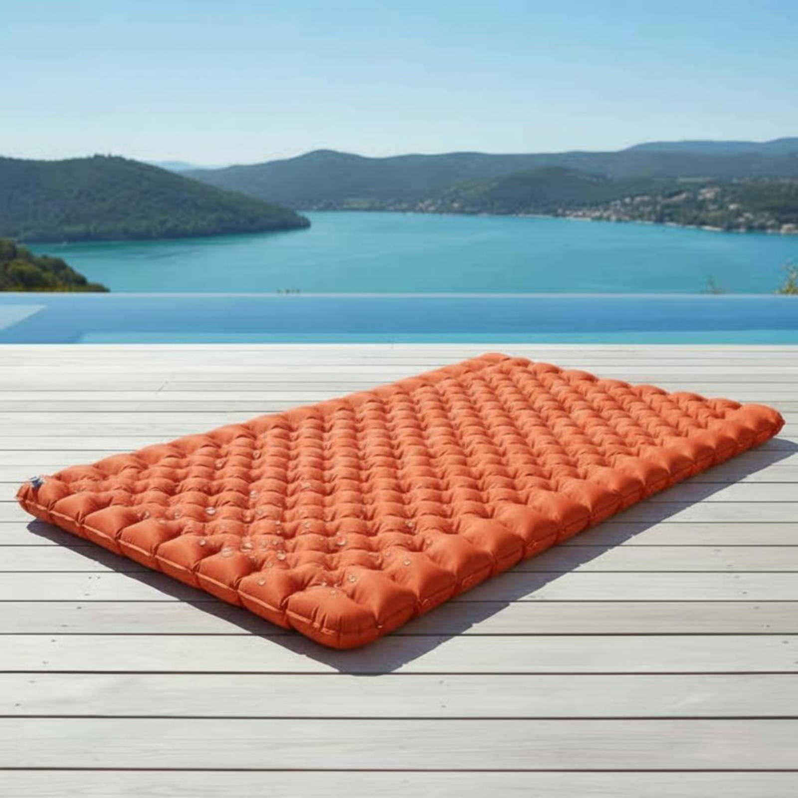 Outdoor Camping Rug - Opblaasbare campingmat Nylon TPU Opblaasbaar slaapmatje