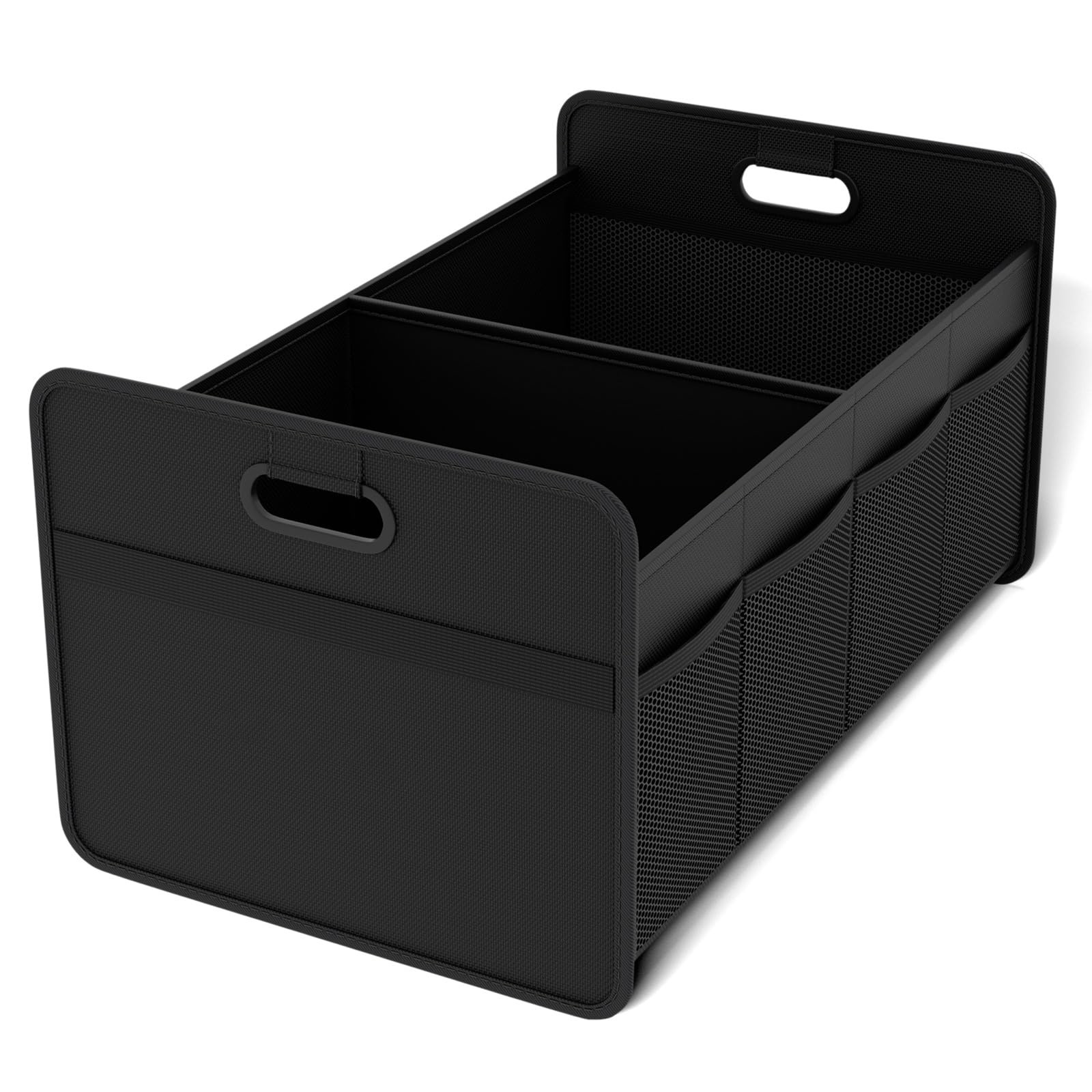 Outdoor Camping Folding Storage Box - 40L opvouwbare draagbare auto-opbergdoos met zijnet,