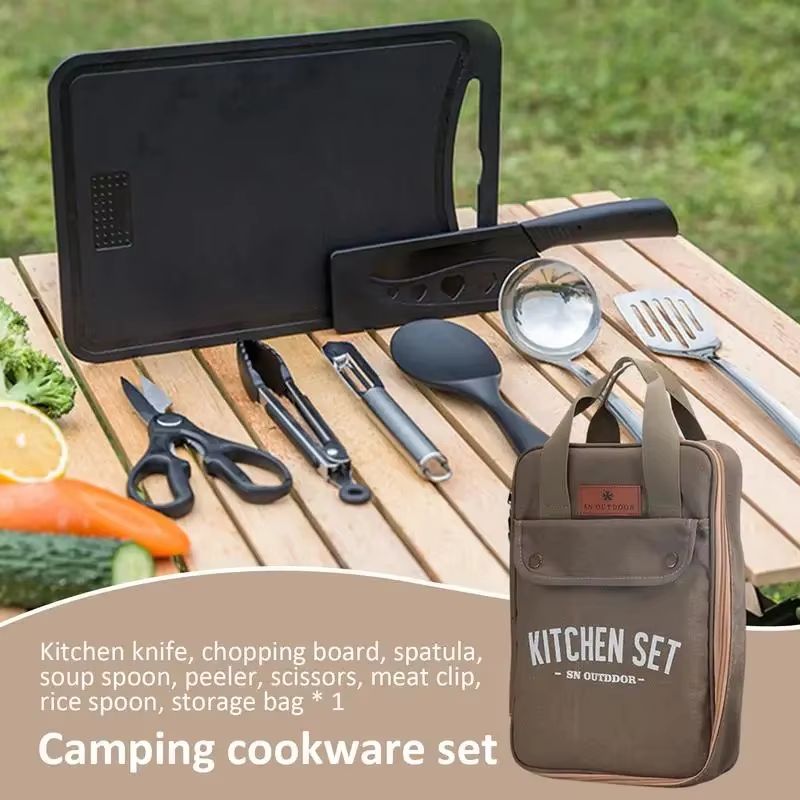 8-delige campingkeukenset met  - Outdoor Camping Kitchen Set recensie en prijs