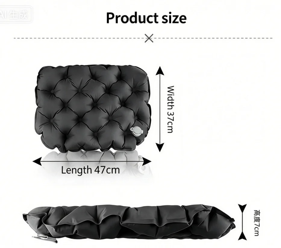 Draagbaar opblaasbaar zitkusse - Outdoor Camping Rug recensie en prijs