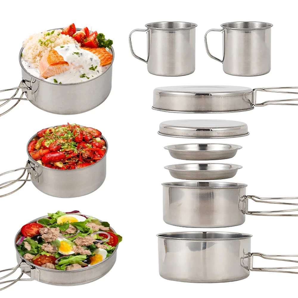 8 stks/set Camping Kookgerei M - Outdoor Camping Kitchen Set recensie en prijs