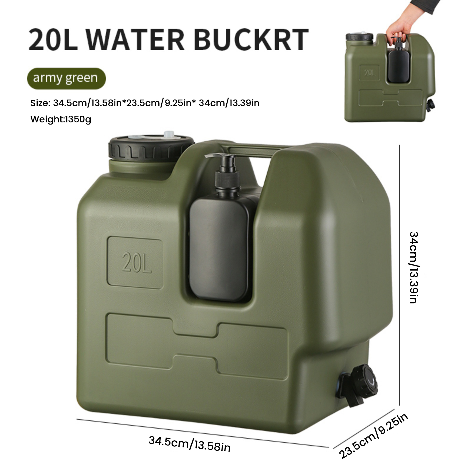 15/20L Draagbare Camping Water - Outdoor Camping Water Jug recensie en prijs