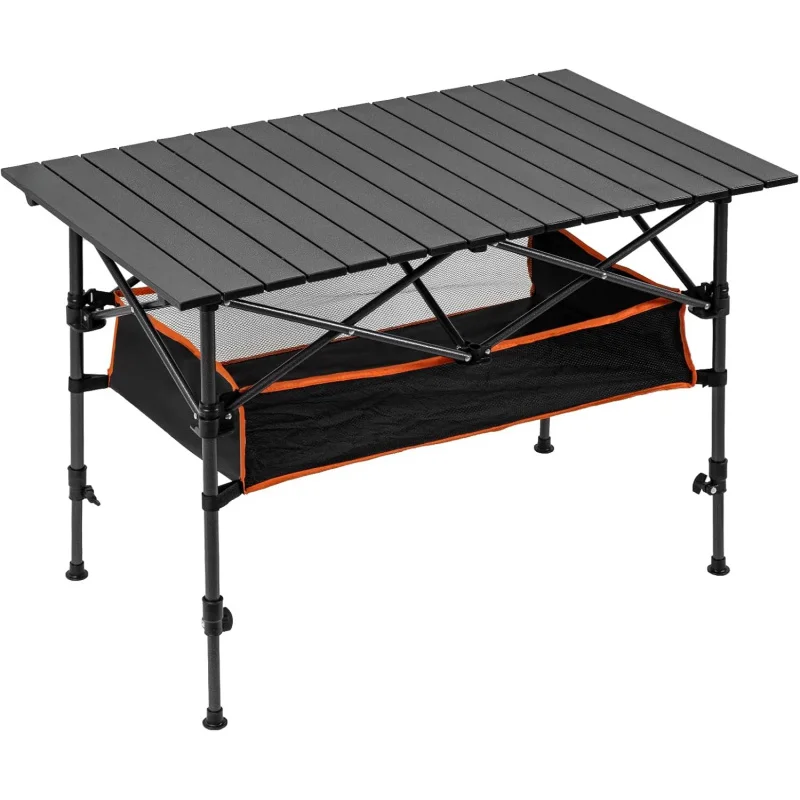 Campingtafel met opbergmand, o - Outdoor Camping Table With Storage recensie en prijs