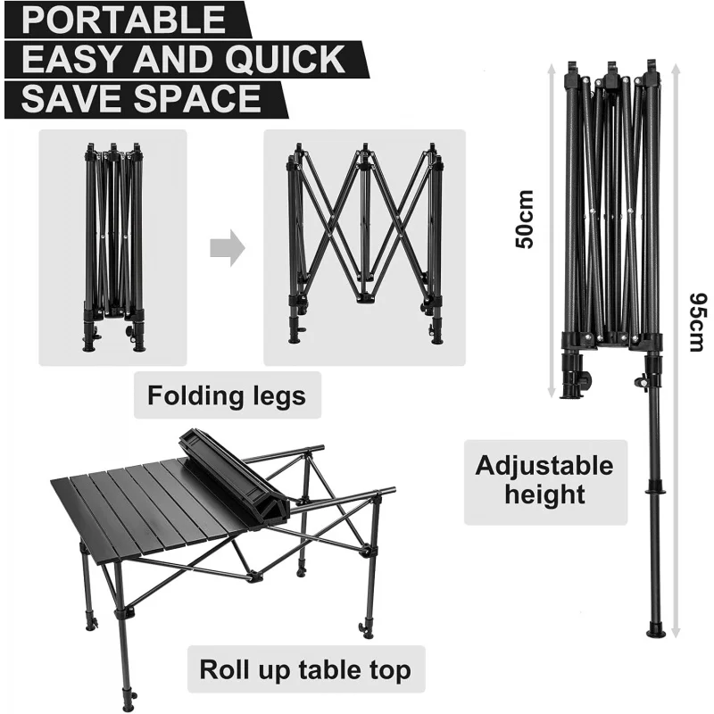 Campingtafel met opbergmand, o - Outdoor Camping Table With Storage recensie en prijs