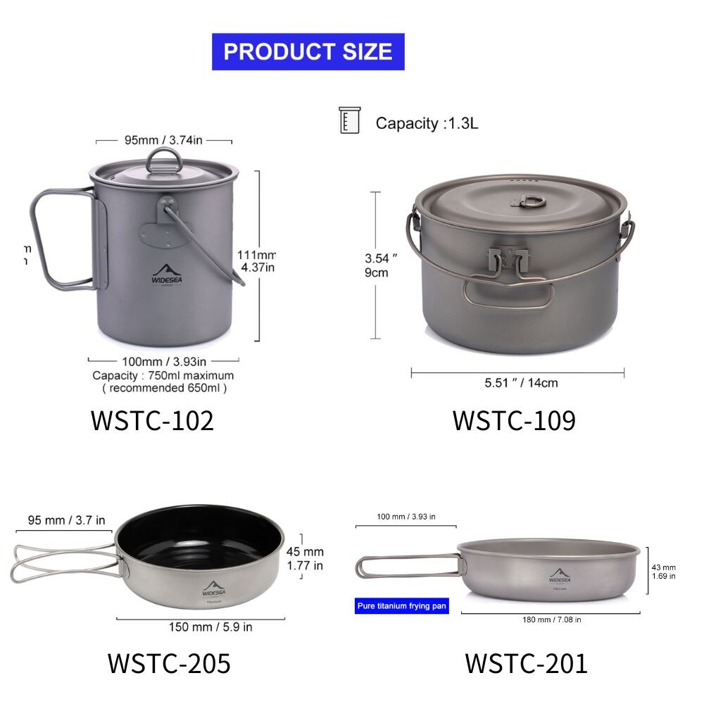 Widesea Camping Tafelgerei Tit - Outdoor Camping Kitchen Set recensie en prijs