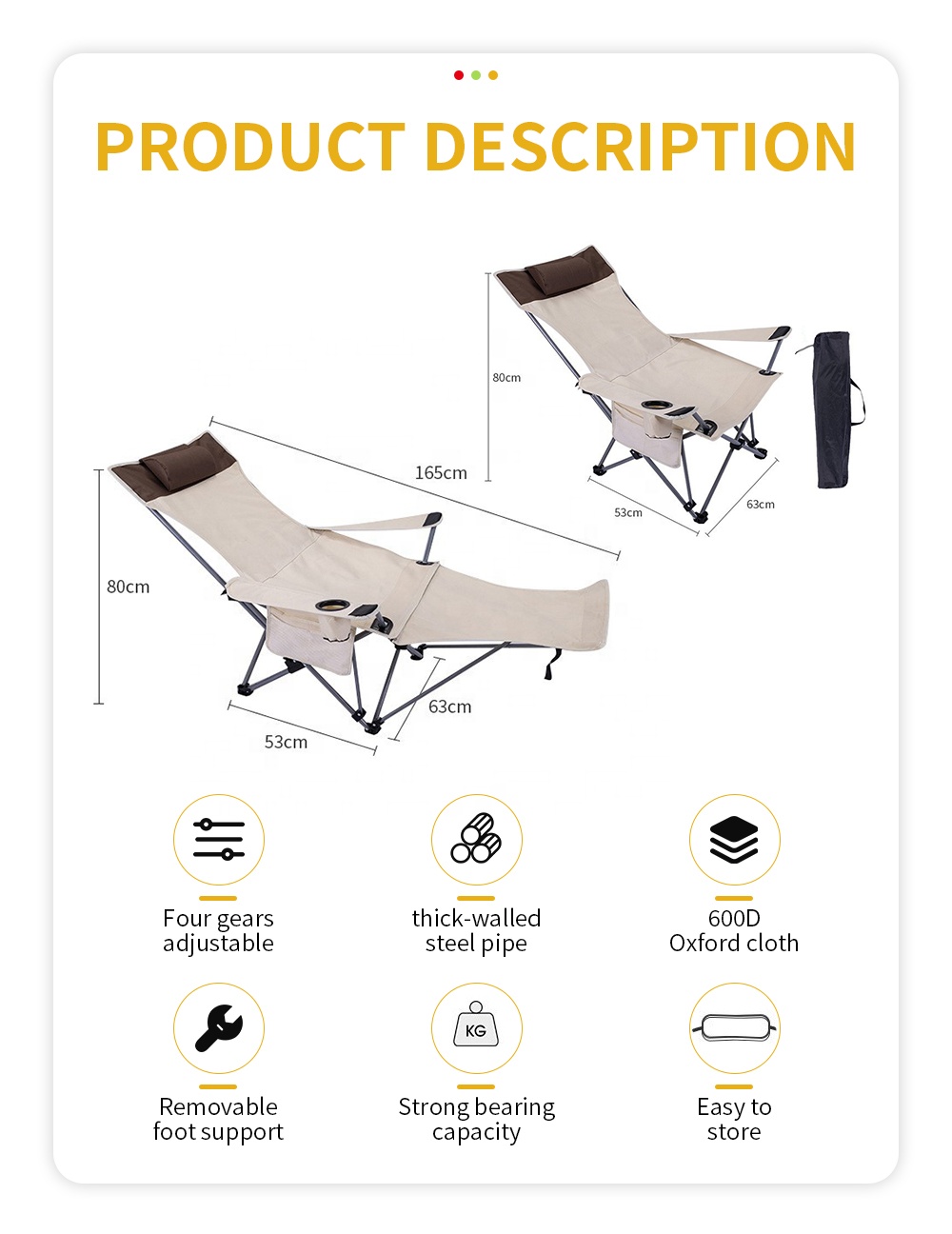 Draagbare opvouwbare relaxstoe - Outdoor Camping Set recensie en prijs