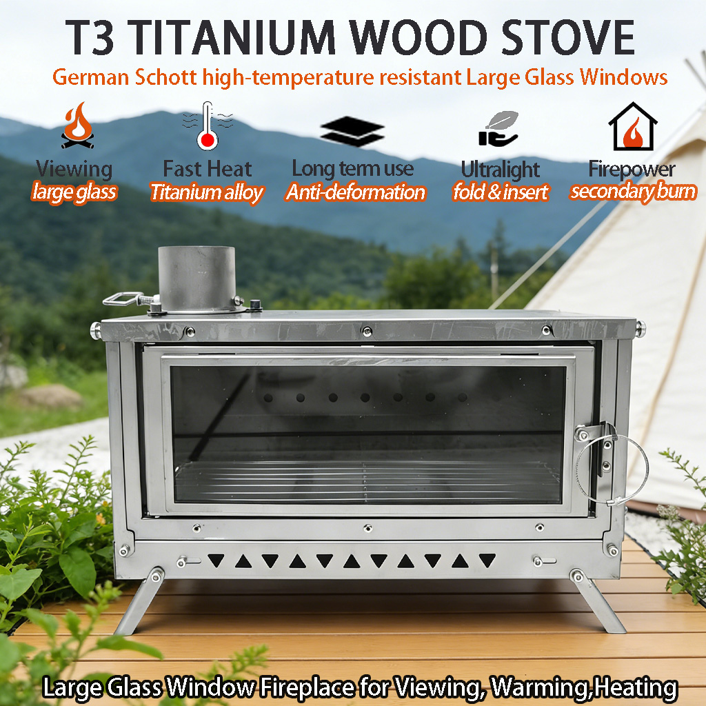 DANCHEL T3 Titanium Tentkachel - Outdoor Camping Stove Wood recensie en prijs