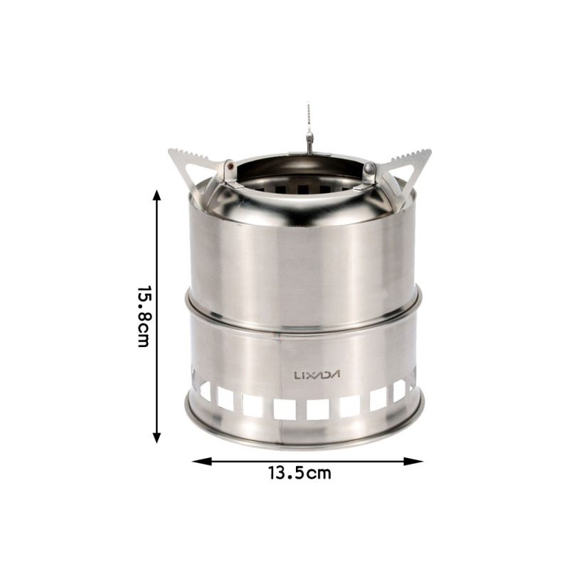 Lixada Roestvrijstalen Houtkac - Outdoor Camping Stove Wood recensie en prijs