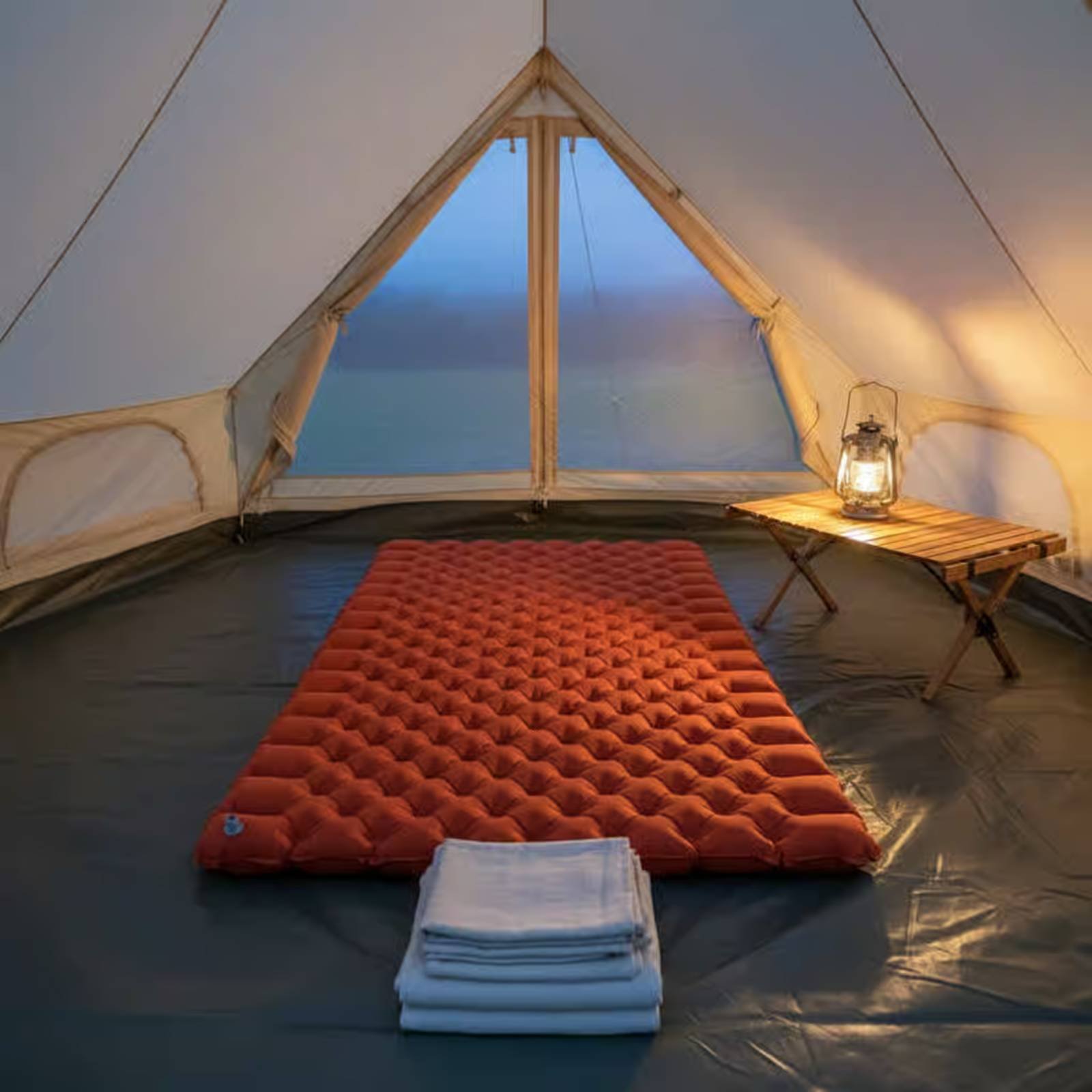Opblaasbare campingmat Nylon T - Outdoor Camping Rug recensie en prijs