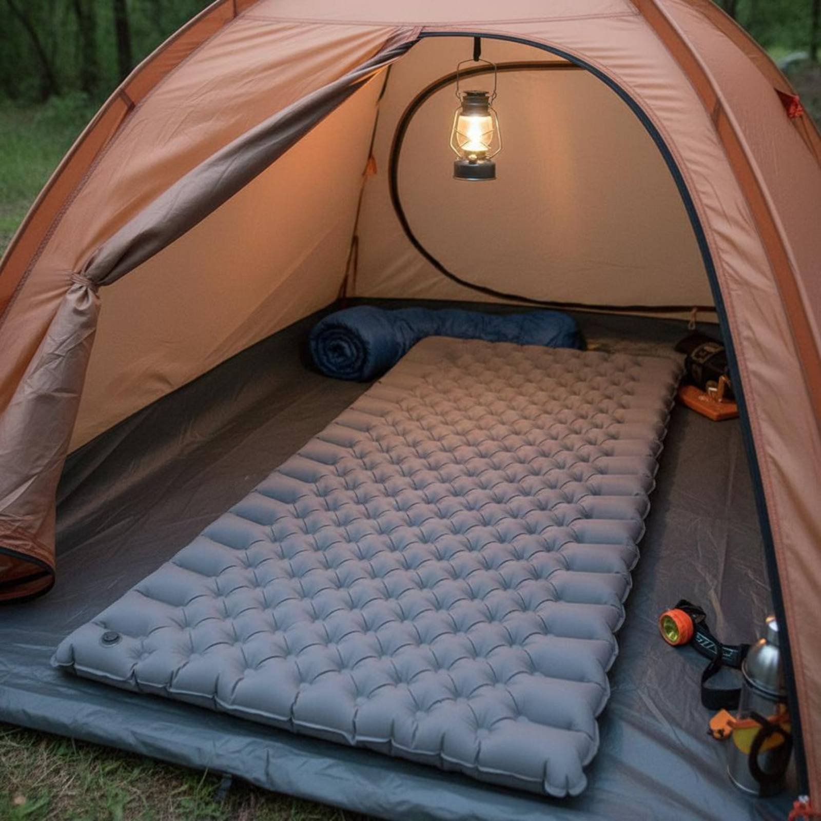 Opblaasbare campingmat Nylon T - Outdoor Camping Rug recensie en prijs