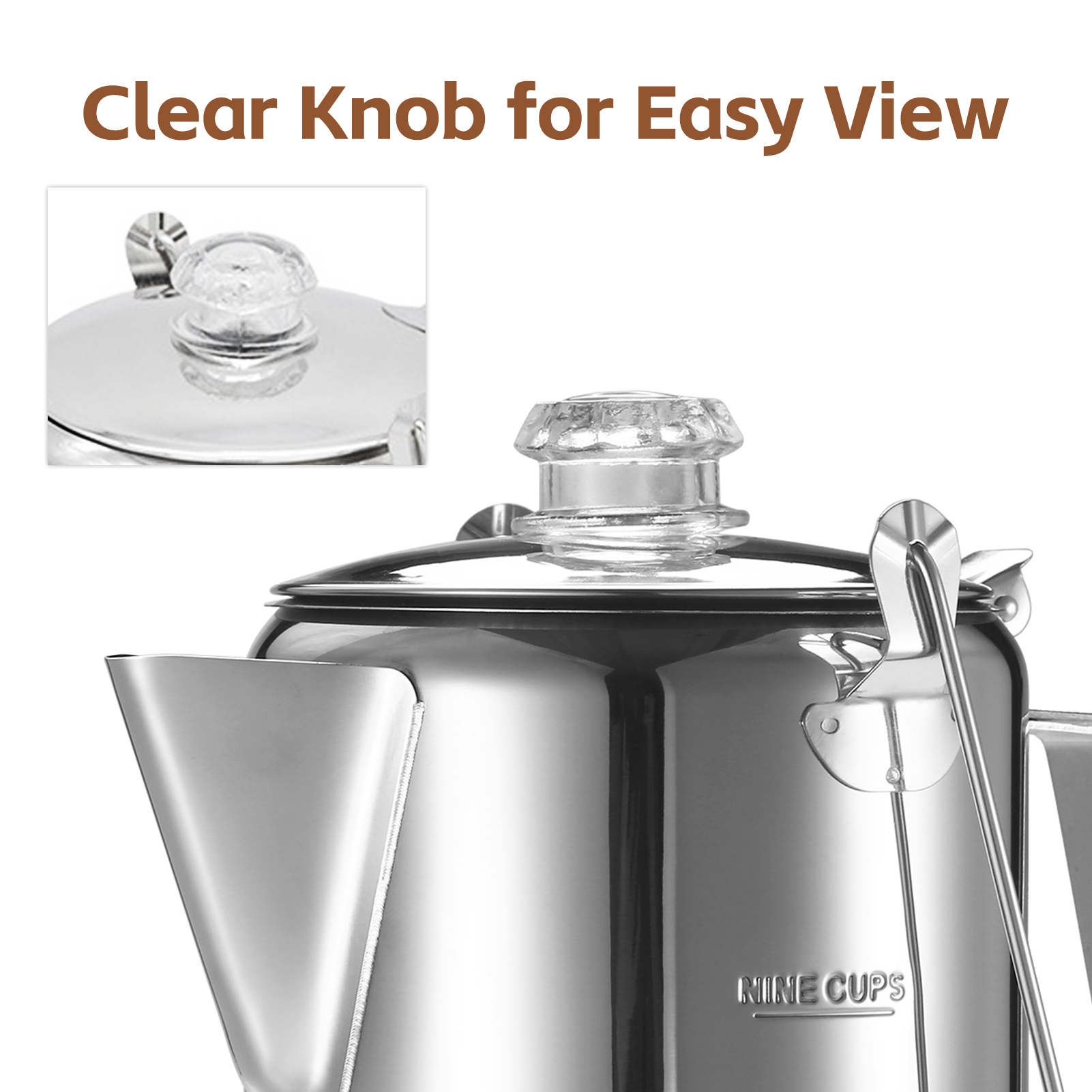 1.2L Outdoor 9-kops roestvrijs - Camp Percolator Coffee recensie en prijs