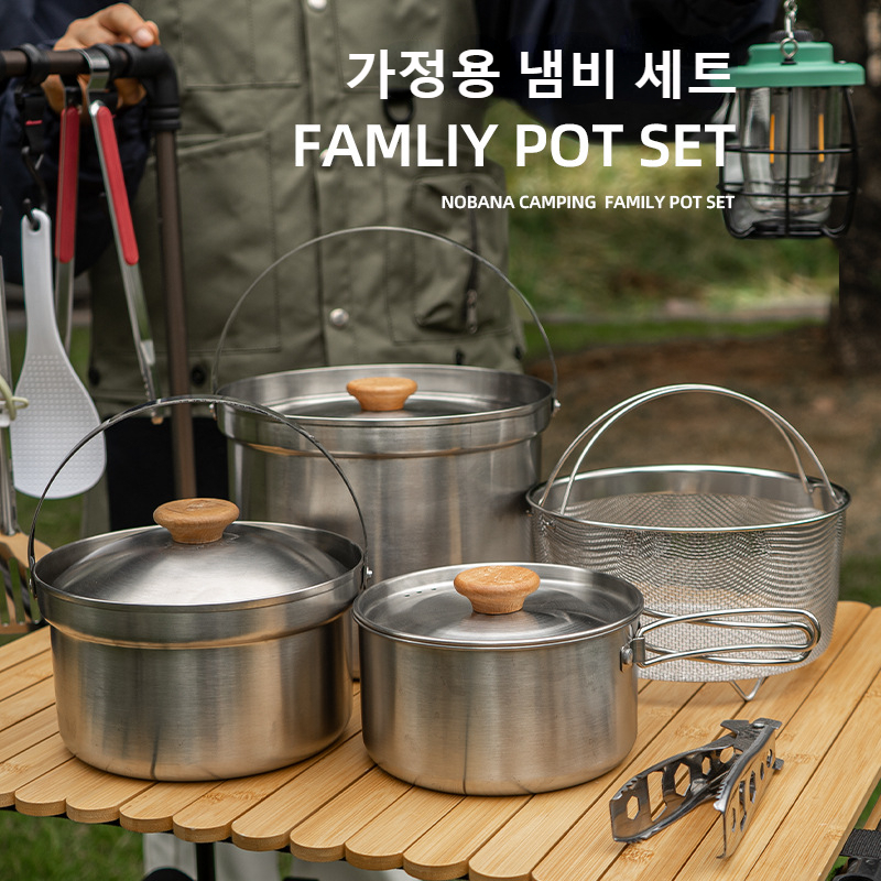 NOBANA Nieuwste Outdoor Rvs Po - Outdoor Camping Kitchen Set recensie en prijs