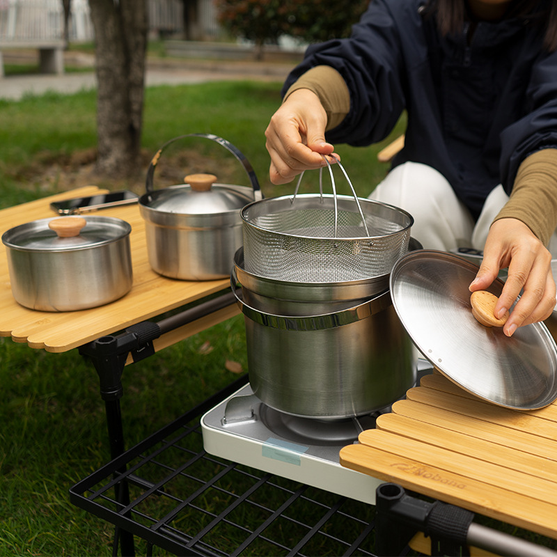 NOBANA Nieuwste Outdoor Rvs Po - Outdoor Camping Kitchen Set recensie en prijs