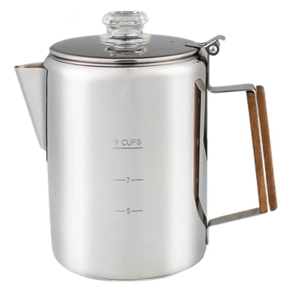 9-kops koffiezetapparaat Campi - Camp Percolator Coffee recensie en prijs