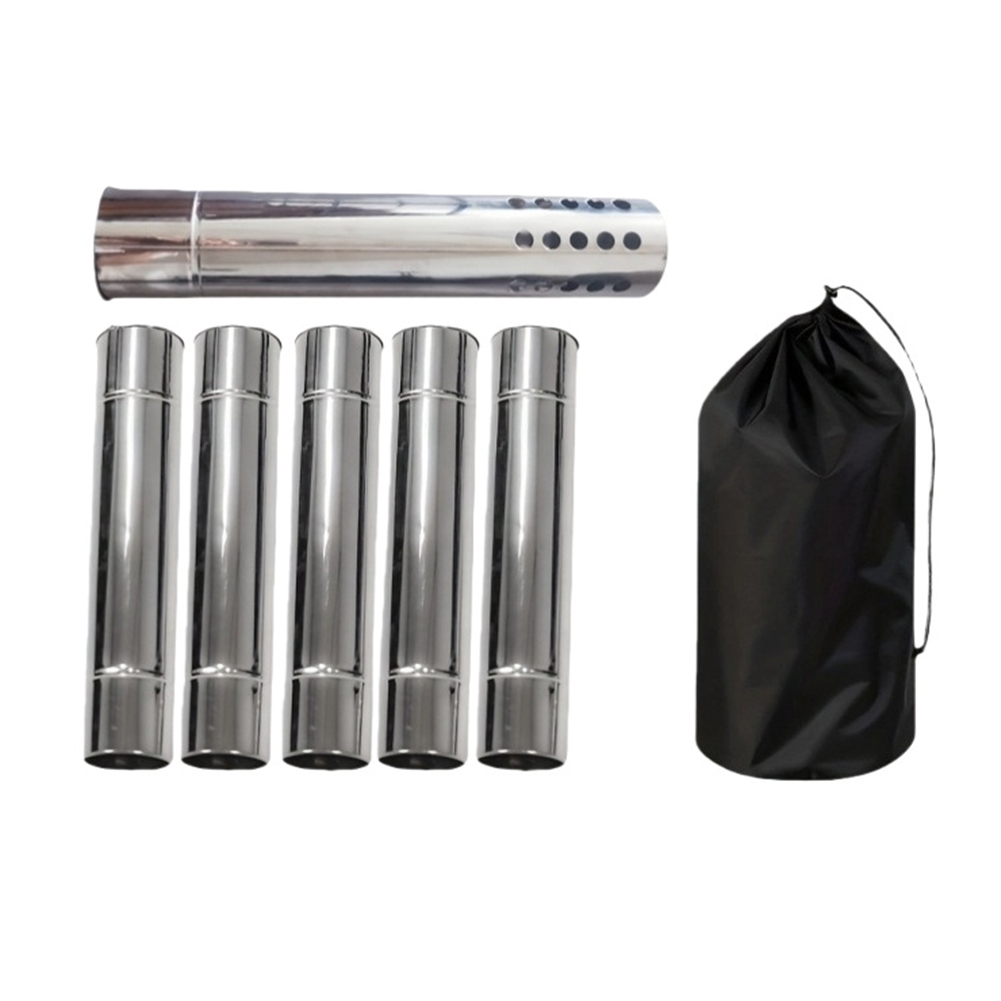 Rookpijpset van roestvrij staa - Outdoor Camping Stove Wood recensie en prijs