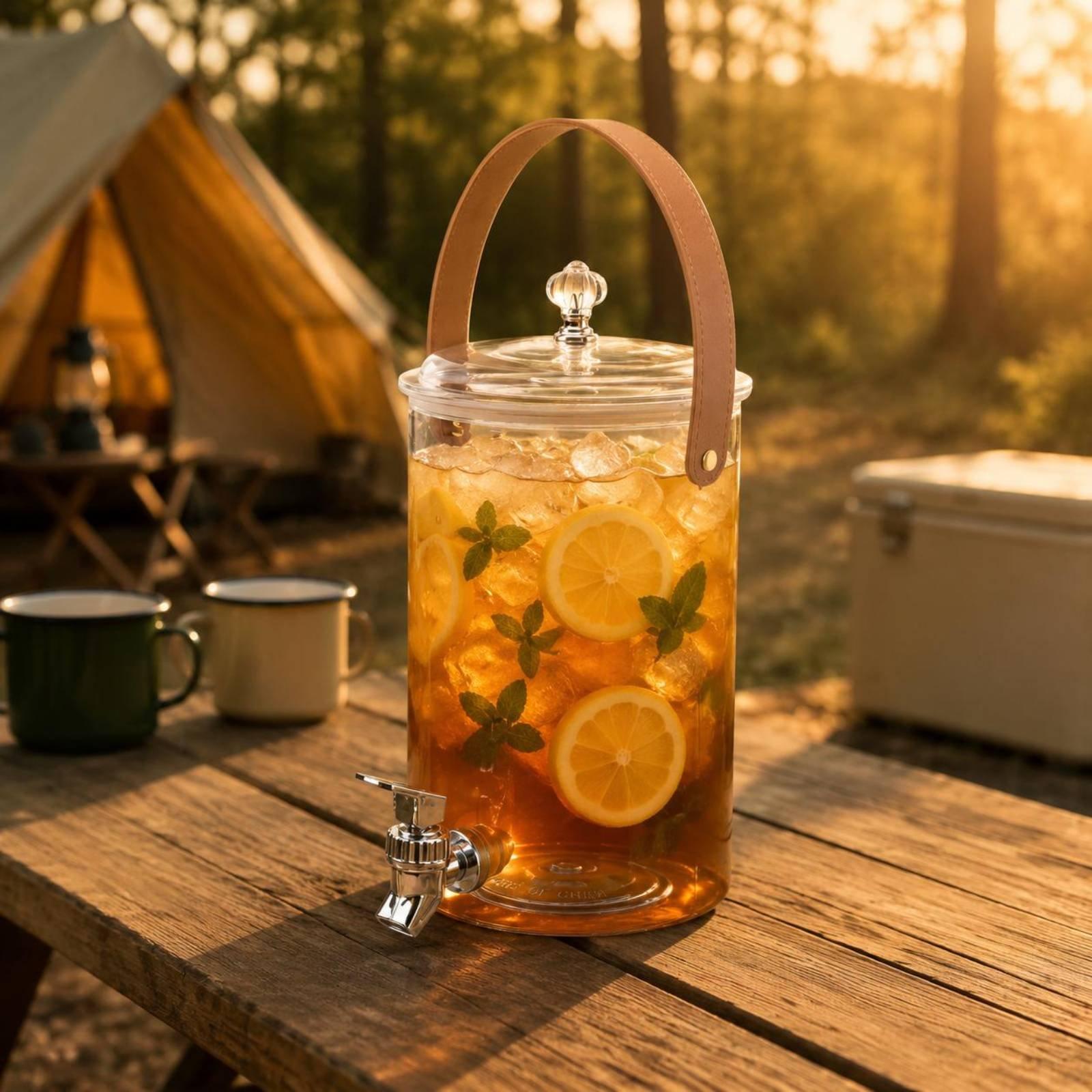 Drankdispenser met veilig deks - Outdoor Camping Water Jug recensie en prijs