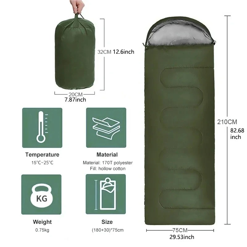 Lichtgewicht 4-seizoenen warme - Outdoor Camping Sleeping Bag recensie en prijs