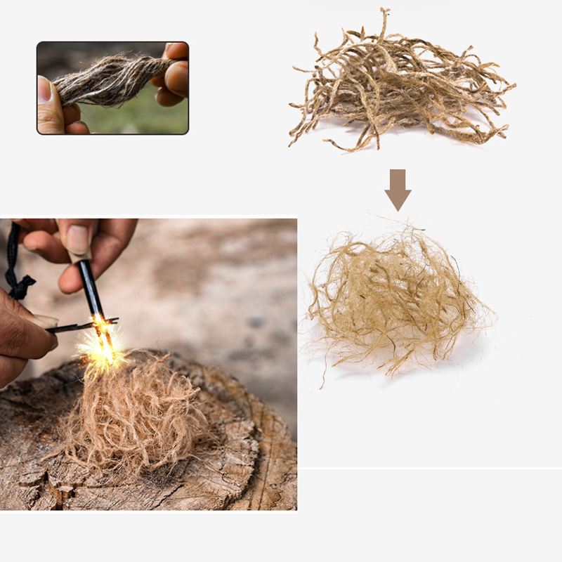 Outdoor Mini Wax Hemp Rope Dra - Outdoor Camping Stove Wood recensie en prijs