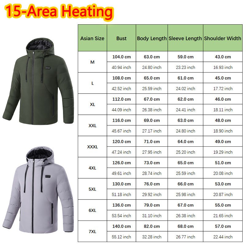 Huelora 11-gebied verwarmde ja - Outdoor Camping Jacket recensie en prijs