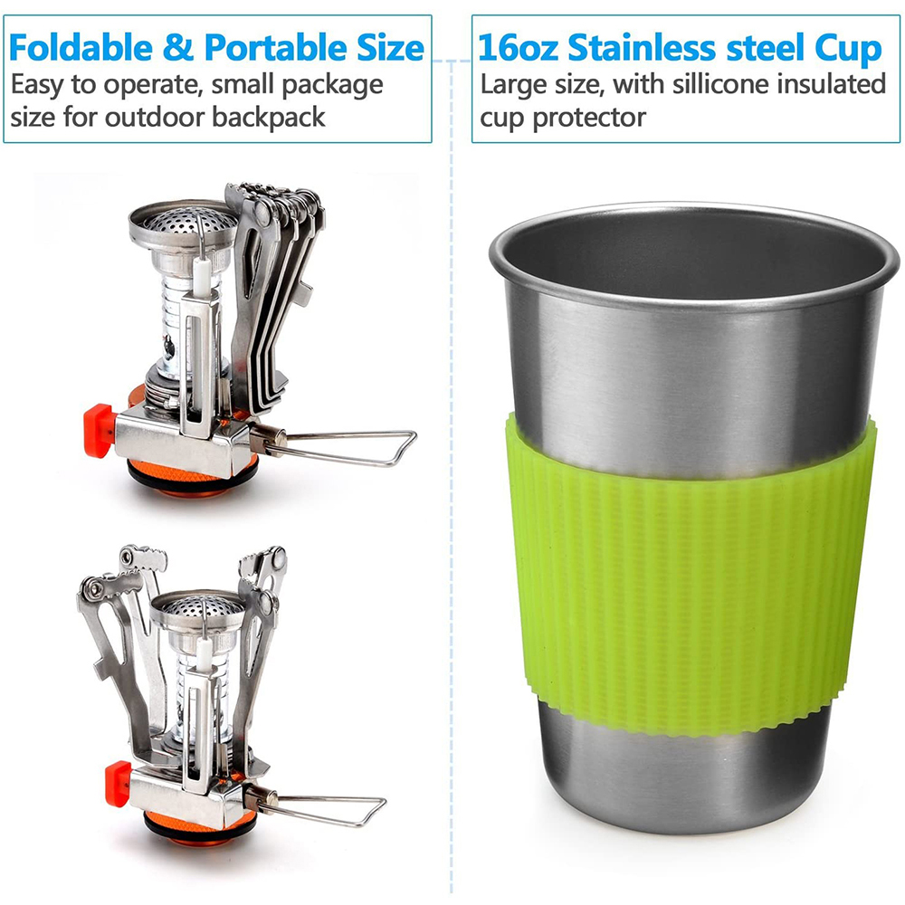 Campingpannenset met fornuis O - Outdoor Camping Kitchen Set recensie en prijs