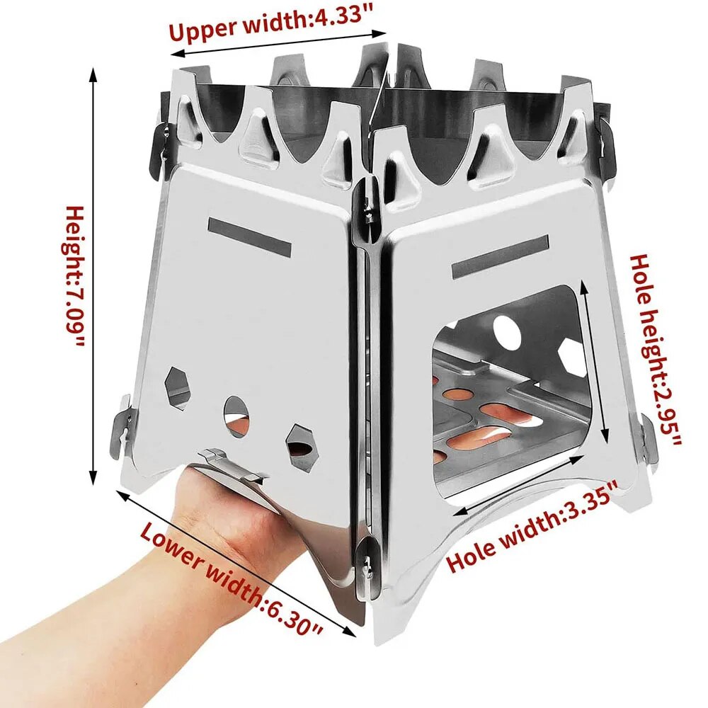 Draagbare campinghoutkachel me - Outdoor Camping Stove Wood recensie en prijs