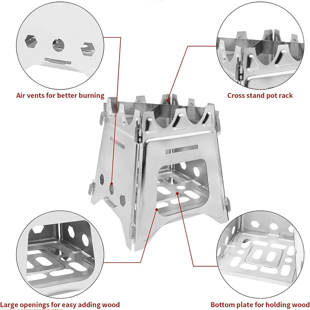 Draagbare campinghoutkachel me - Outdoor Camping Stove Wood recensie en prijs